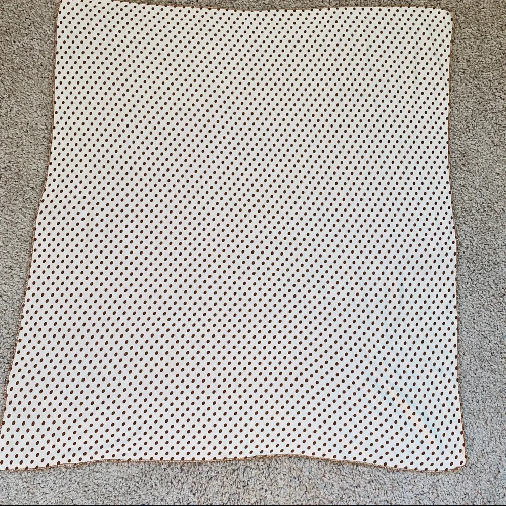 🔥FREE w PURCHASE 🔥 Cream & Brown Polkadot Square Scarf or Handkerchief_7